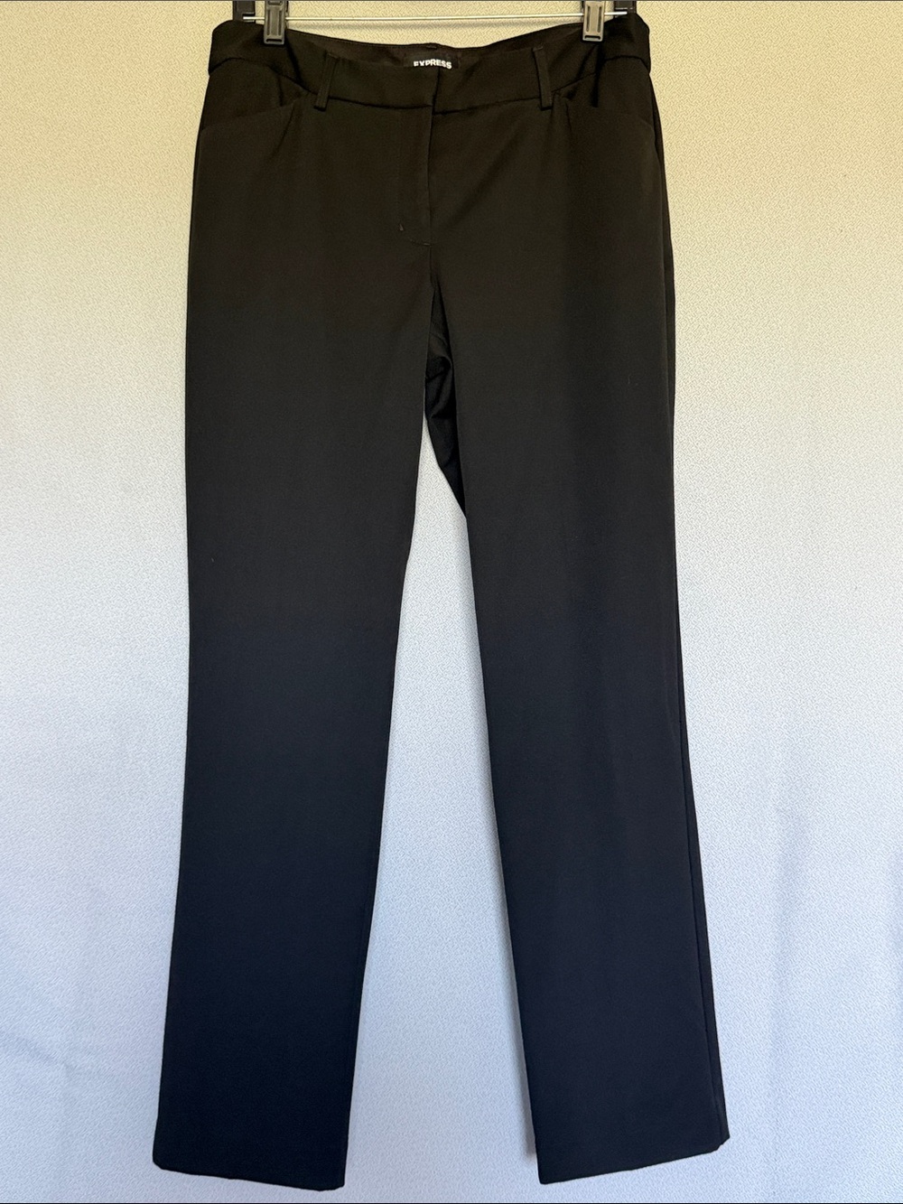 Express Editor Stretch Slim Low Rise Black Dress Pants – Size 10